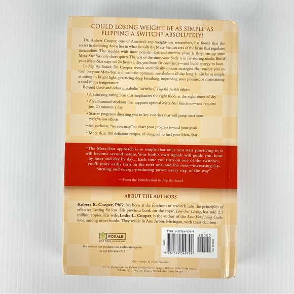 Flip the Switch Weight Loss Book by Robert K Cooper Hardcover with Recipes - Picture 2 of 13